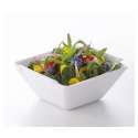 Salatschssel quadratisch, 20x32 cm, weiss