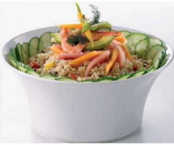 Salatschssel rund, 25 cm, weiss