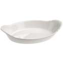 Gratinschssel oval mit Griffen, 29x17x6 cm, weiss