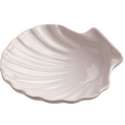 Muschelschale, 15 cm, weiss