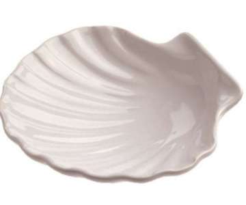 Muschelschale, 15 cm, weiss