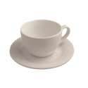 Lipari Cappuccinotasse mit Untertasse, 20cl, weiss