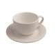 Lipari Cappuccinotasse mit Untertasse, 20cl, weiss