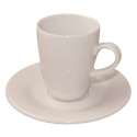 Lipari Espressotasse mit Untertasse, 12 cl, weiss