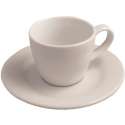 Lipari Moccatasse mit Untertasse, 6cl, weiss
