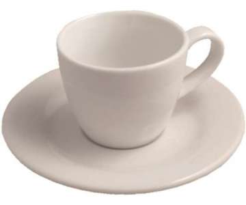 Lipari Moccatasse mit Untertasse, 6cl, weiss