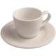 Lipari Moccatasse mit Untertasse, 6cl, weiss