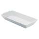 Platte rechteckig tief 40x15 cm, weiss