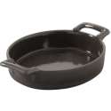 Crme Brle oval, 14.5x13x3 cm, schwarz