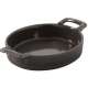 Crme Brle oval, 14.5x13x3 cm, schwarz