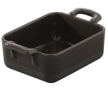 Schale rechteckig, 12x10x5 cm, schwarz
