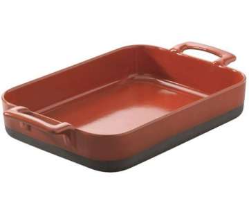 Schale rechteckig, 19x13x5 cm, rot