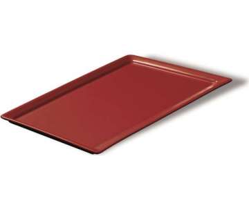 Platte rechteckig, 26.5x13.2x2 cm, rot