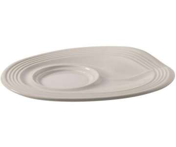Untertasse fr Cappuccino Knitterbecher 18 cl, weiss