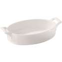 Auflaufform oval tief, 18x12x4.5 cm, weiss
