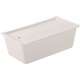 Terrine mit Deckel/Tablett, 20x10x7 cm, weiss