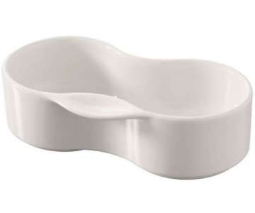 Duo Schale, 13x6.5x3.5 cm, weiss