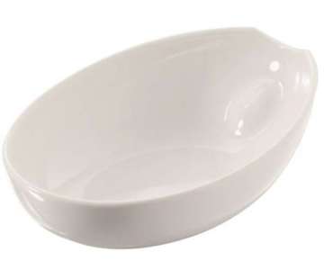 Schale oval, 25x18x7.2 cm, weiss