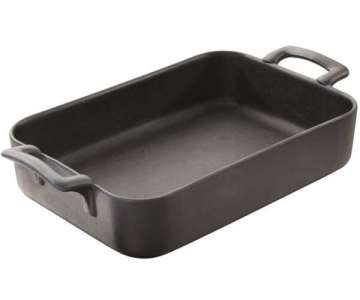 Auflaufform rechteckig, 26 cm, Gusseisen-Optik