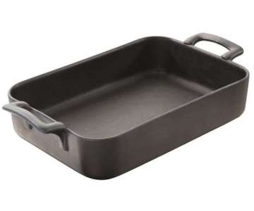 Auflaufform rechteckig, 34 cm, Gusseisen-Optik