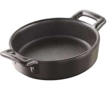 Mini Cr�me Br�l�e, 7.5x7x2 cm, Gusseisen-Optik