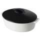 Kasserolle oval, 32.5x26.5x16 cm, 4.2l, schw, Induktion GK