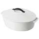 Kasserolle oval, 32.5x26.5x16 cm, 4.2l, weiss, Induktion GK