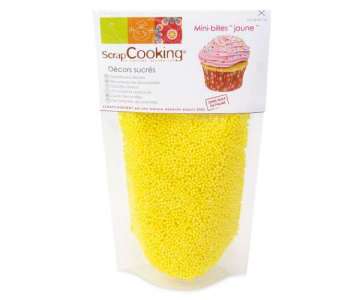 Dekorzucker Minikgelchen gelb 50g