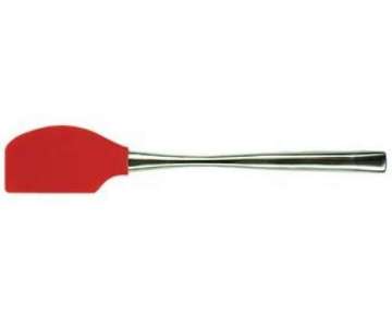 Teigschaber mit Edelstahlgriff rot