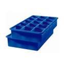 Eiswrfelbehlter 2-er Set blau