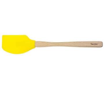 Teigschaber mit Holzgriff - Goldgelb