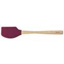 Teigschaber mit Holzgriff - Aubergine