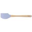 Teigschaber mit Holzgriff - Babyblau