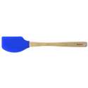 Teigschaber mit Holzgriff - Blau