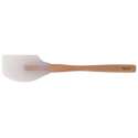 Teigschaber mit Holzgriff - Transparent