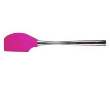 Teigschaber mit Edelstahlgriff fuchsia