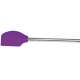 Teigschaber mit Edelstahlgriff violett