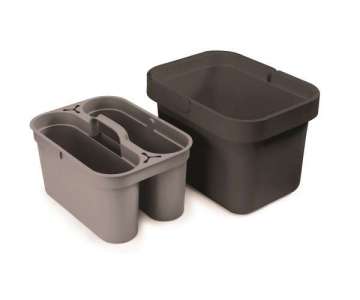 Clean & Store Eimer mit Einsatz grau 2tlg.