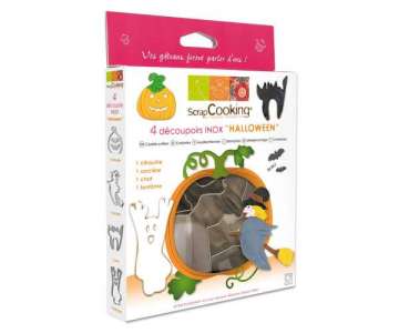 4-tlg. Ausstechformen Halloween