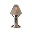 Tischlampe Delia matt silber h: 24 cm