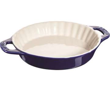 Keramik Auflaufform rund, dunkelblau 1.2l / �24 cm