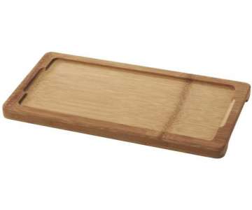 Bambus Tablett fr Teller 25x12 cm