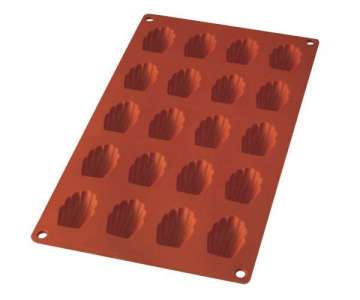 Backform 20er Madeleine rot, 4x3x1 cm