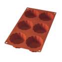 Backform 6er Briochette rot, 8 h: 4 cm
