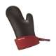 Kchenhandschuh schwarz klein rot 27cm