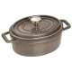 Topf oval grau 0.6 lt., 15cm