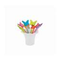 Picks Schmetterling rainbow 8tlg-Set 8cm