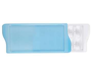 Eiswrfelschale mit Deckel, blau