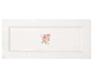 Rose Serviertablett 36x16 cm