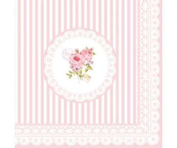 Rose Servietten 33x33 cm